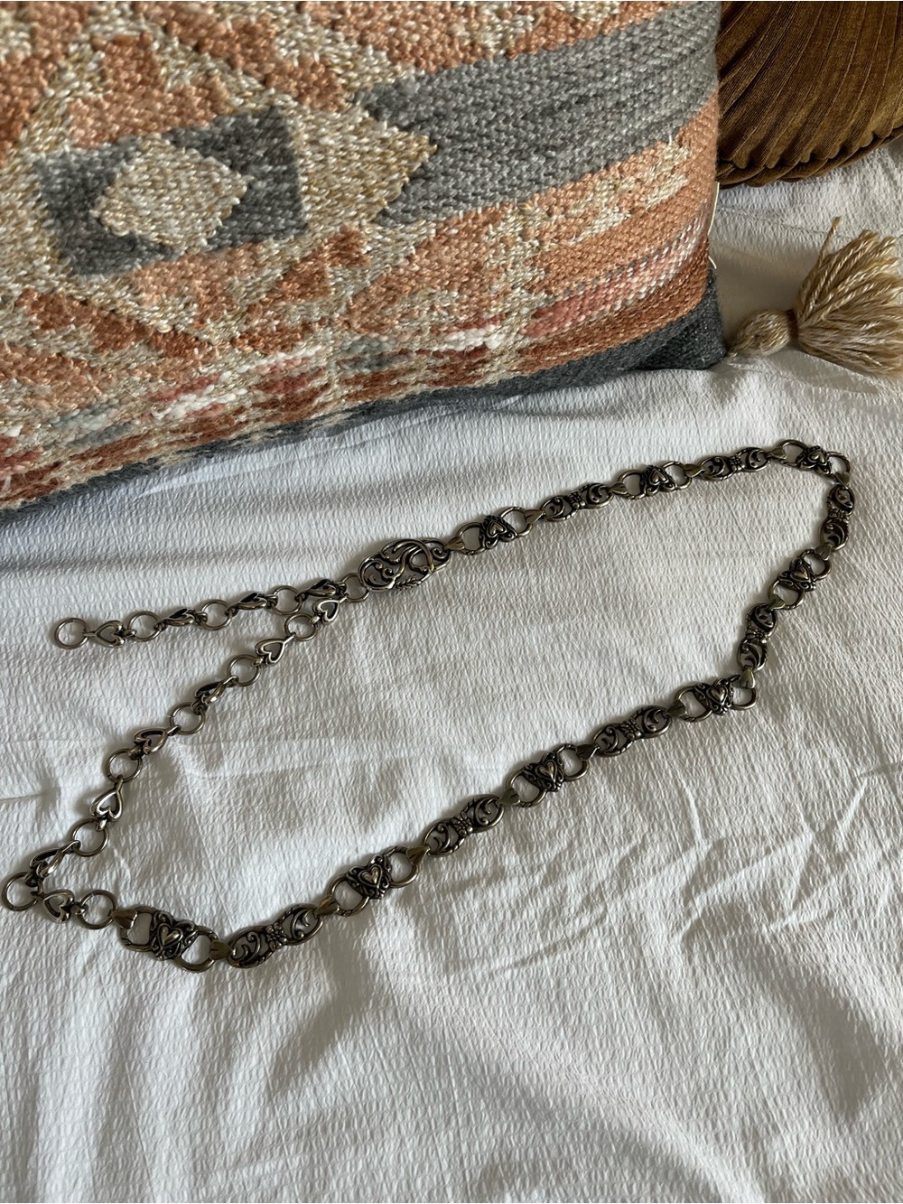 Western concho belt with heart motifs